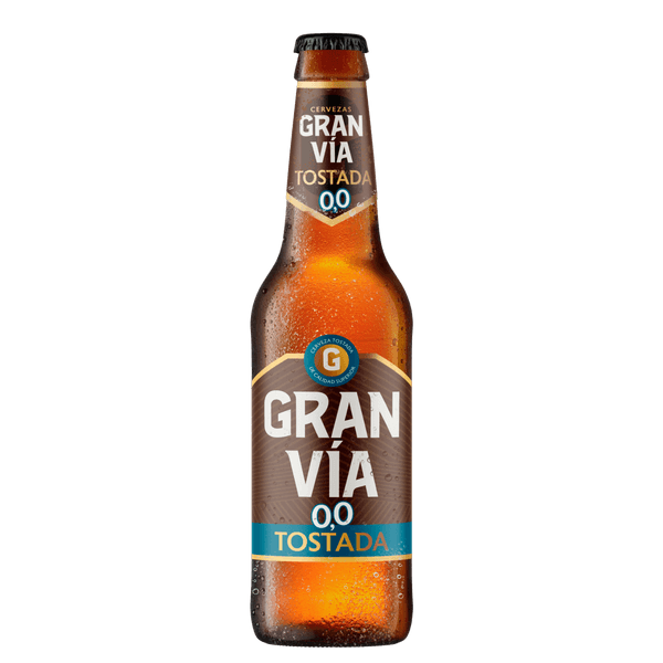 Cervesa Gran Vía 0,0 sense alcohol en ampolla