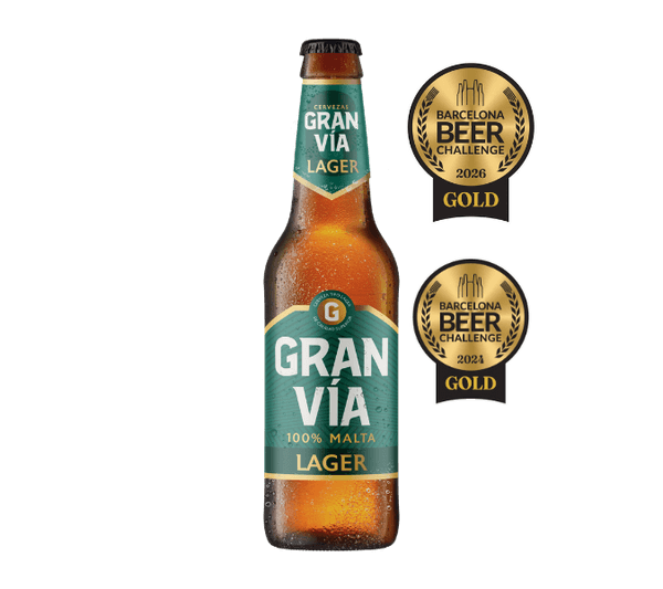Cervesa Gran Vía Lager en ampolla