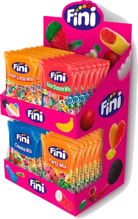 Expositor de mostrador Fini con 30 bolsitas
